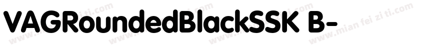 VAGRoundedBlackSSK B字体转换